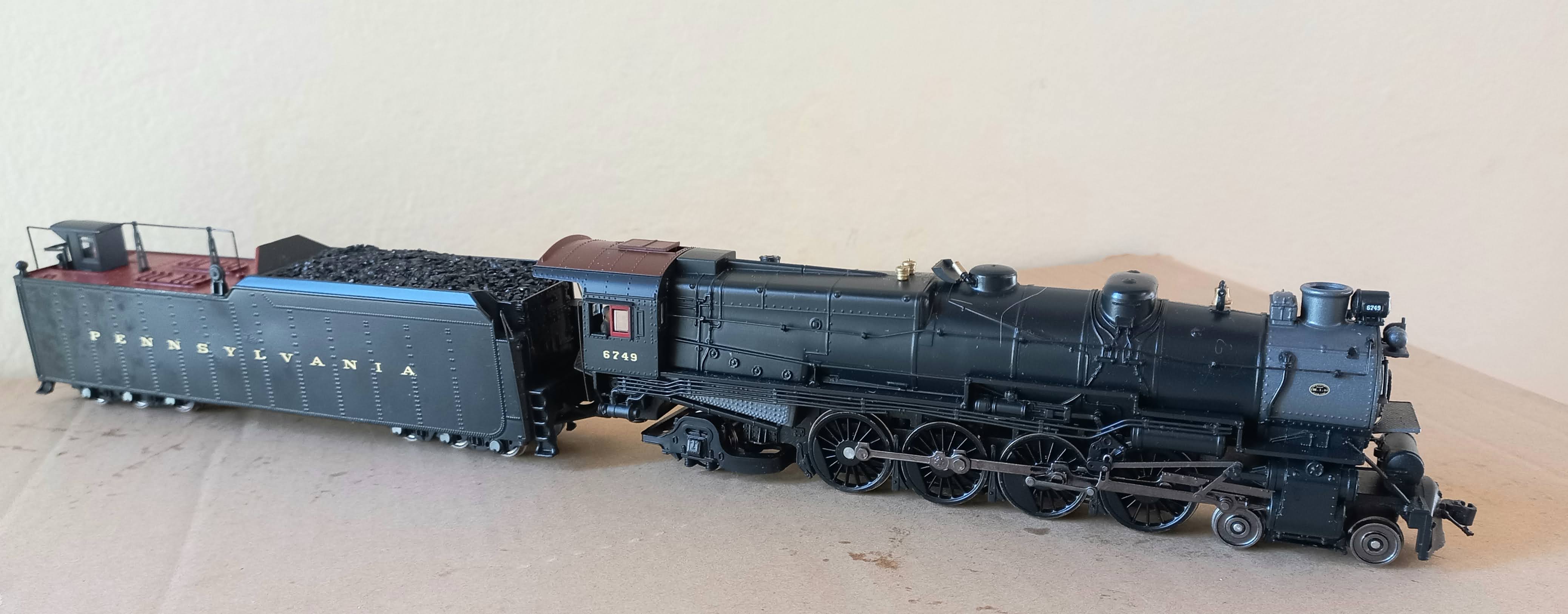 Broadway Limited 2212 HO Pennsylvania Railroad Classe M1a 4-8-2 Pós-1946 #6749 (Semi nova)