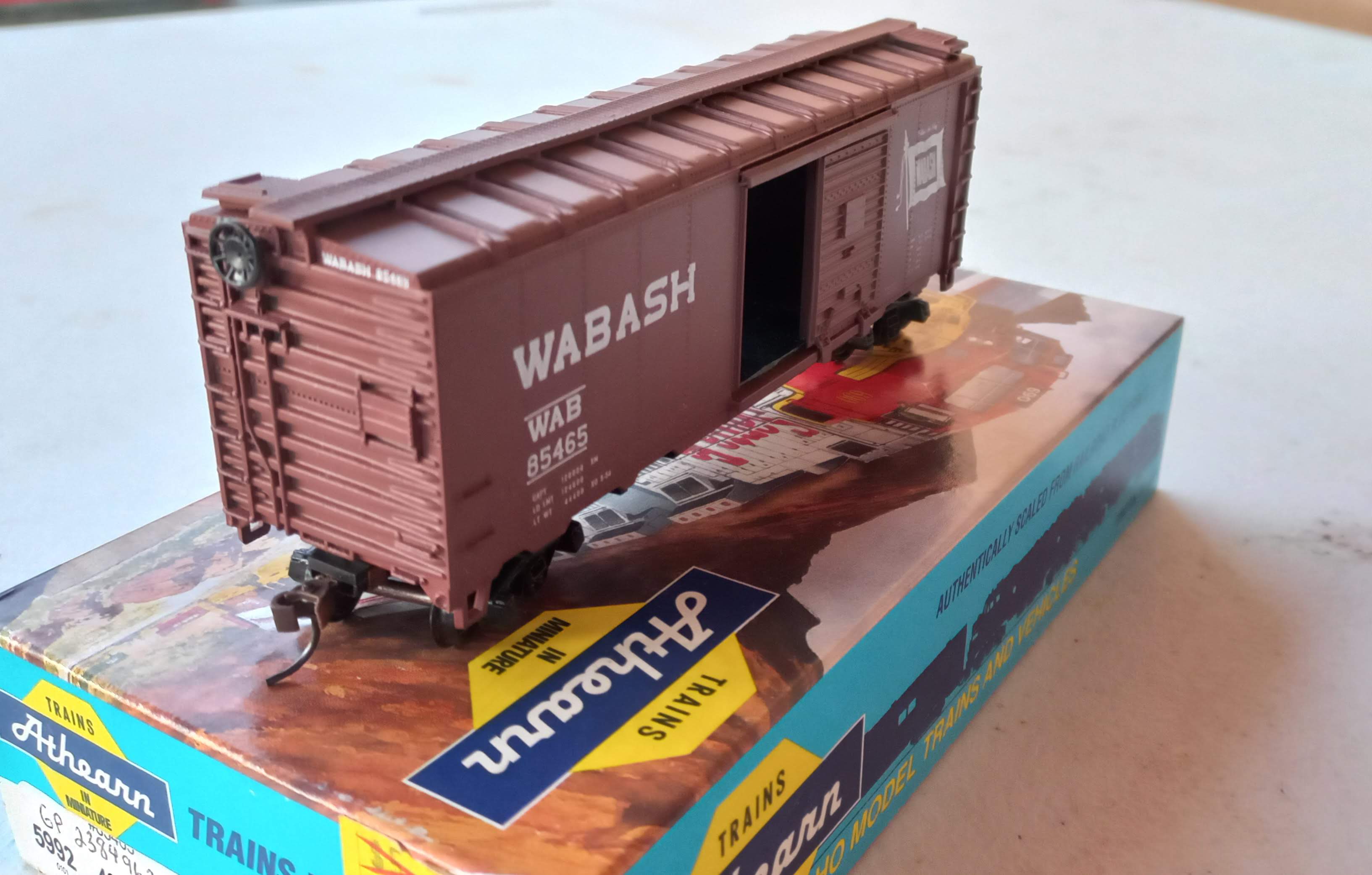 Athearn - Vagão Box 40' Wabash #85465 (NOVO)