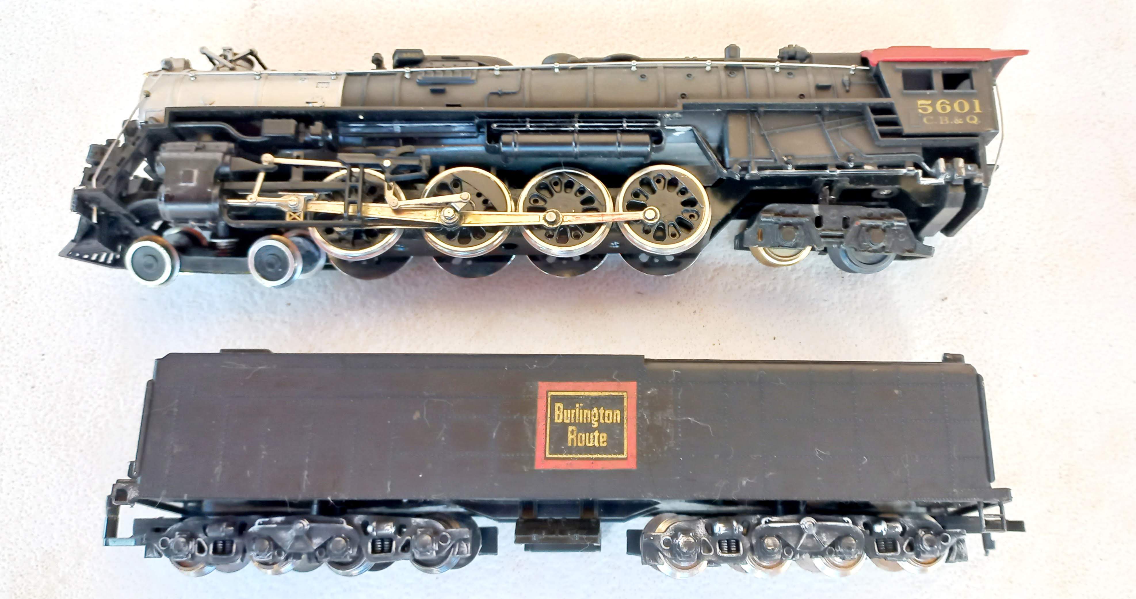 Bachmann - Locomotiva 4 8 4 Northern  - Chicago ,Burlington & Quincy  (Burlington Route) #5601 - COM FUMAÇA