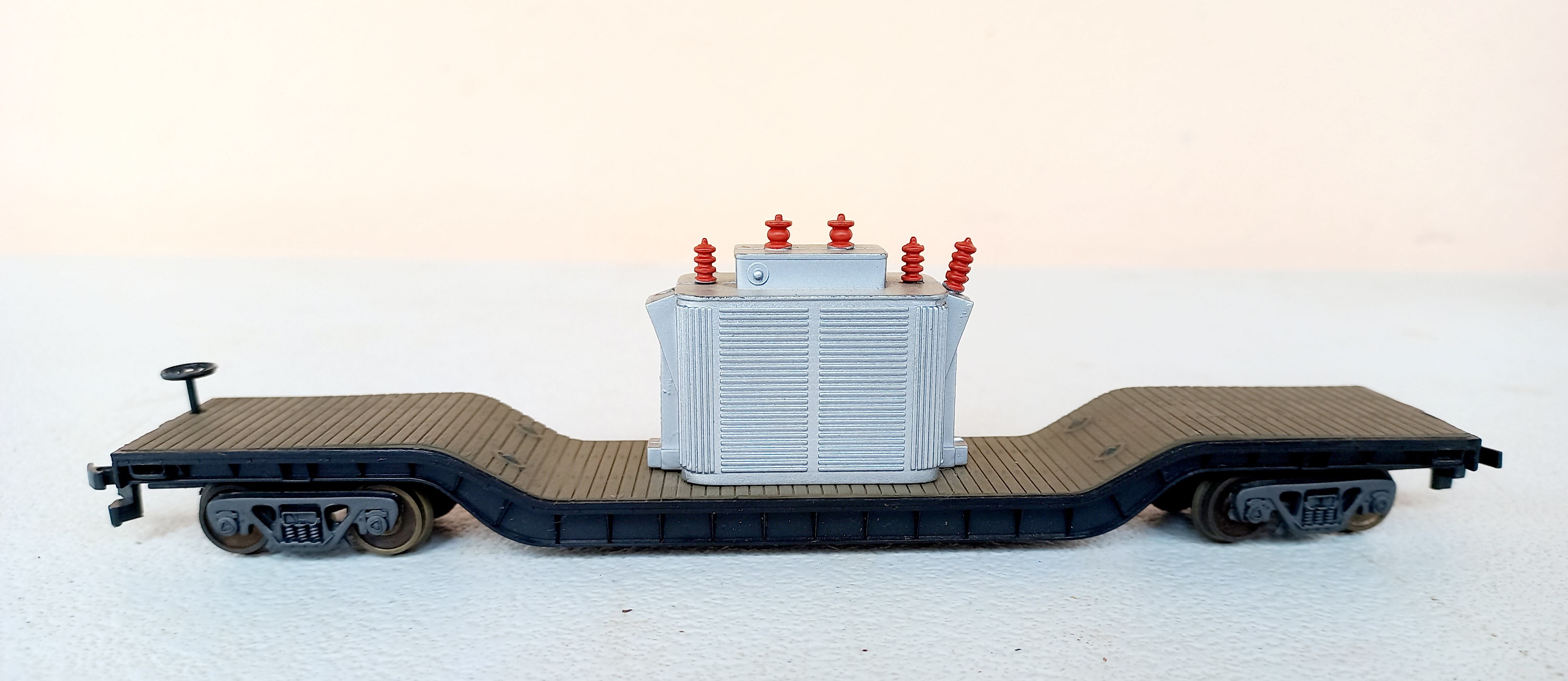 Bachmann - vagão Prancha Rebaixada de transporte de transformador 