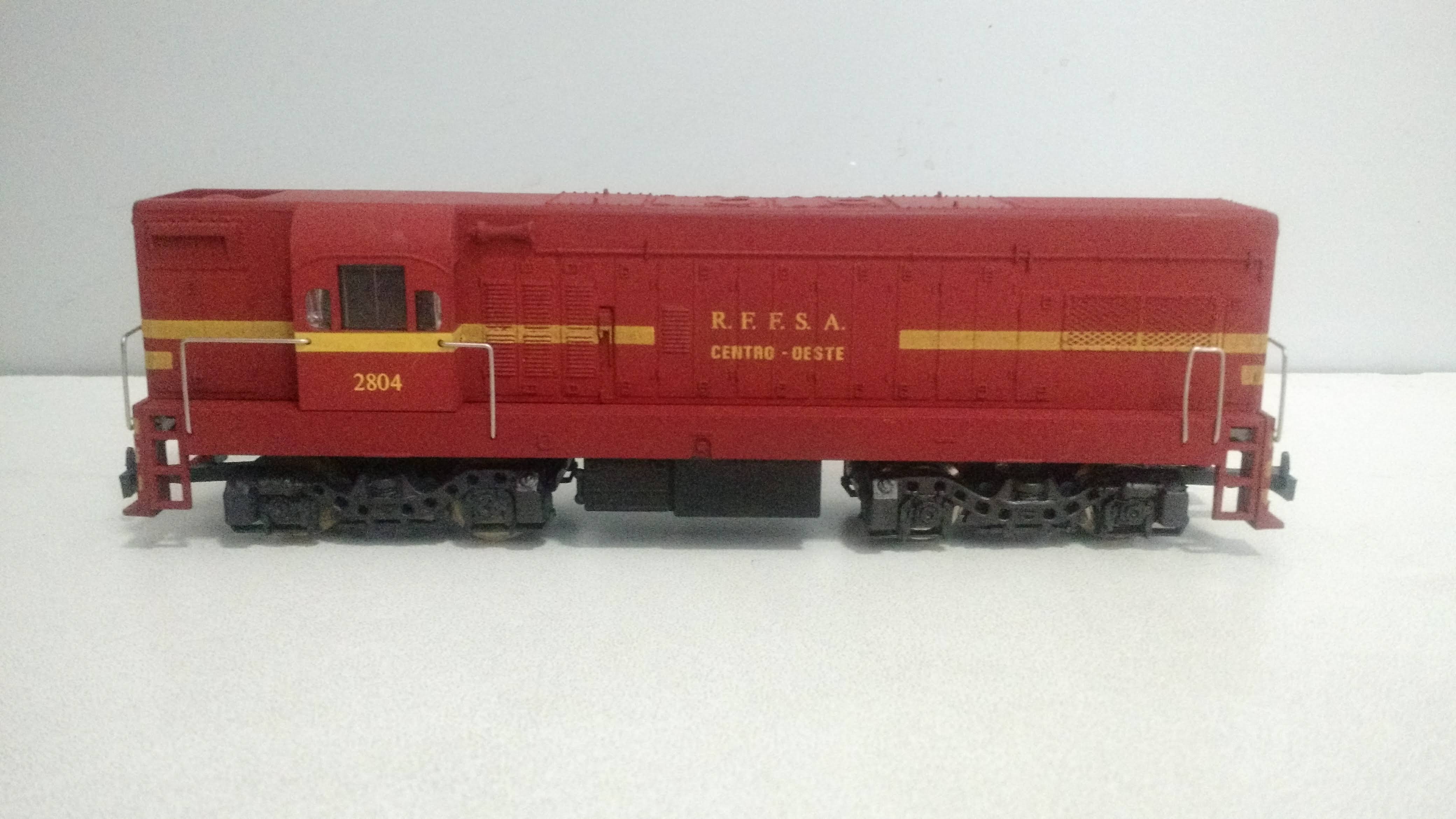 Locomotiva G12 RFFSA #2804 - modelo de tração antiga sem uso - Frateschi