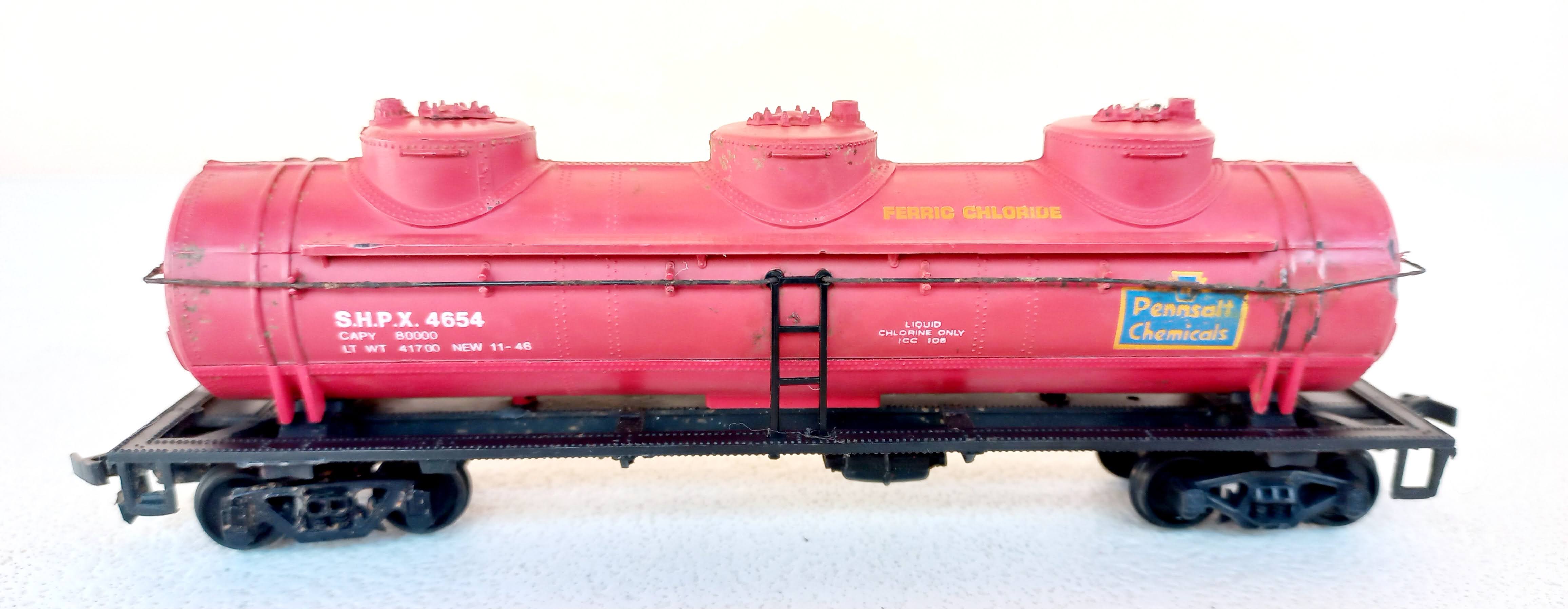  Vagão tanque de Combustível 3 Domos  S.H.P.X #4654