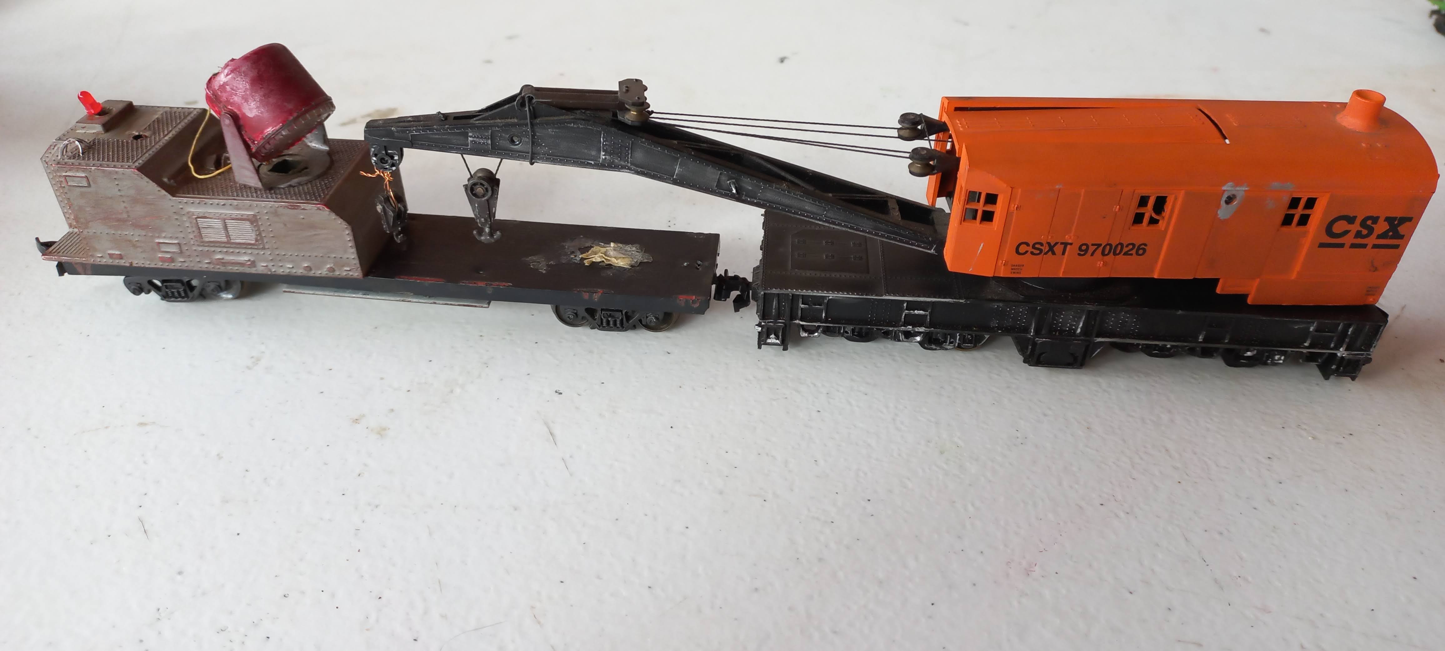 * Vagão Guindaste CSX #970026 com Iluminação -USADO