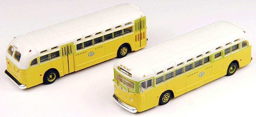 Classic Metal Works N Scale GMC TD 3610 Transit Bus 2-Pack - National City Lines Destino Chicago "N" 1:160