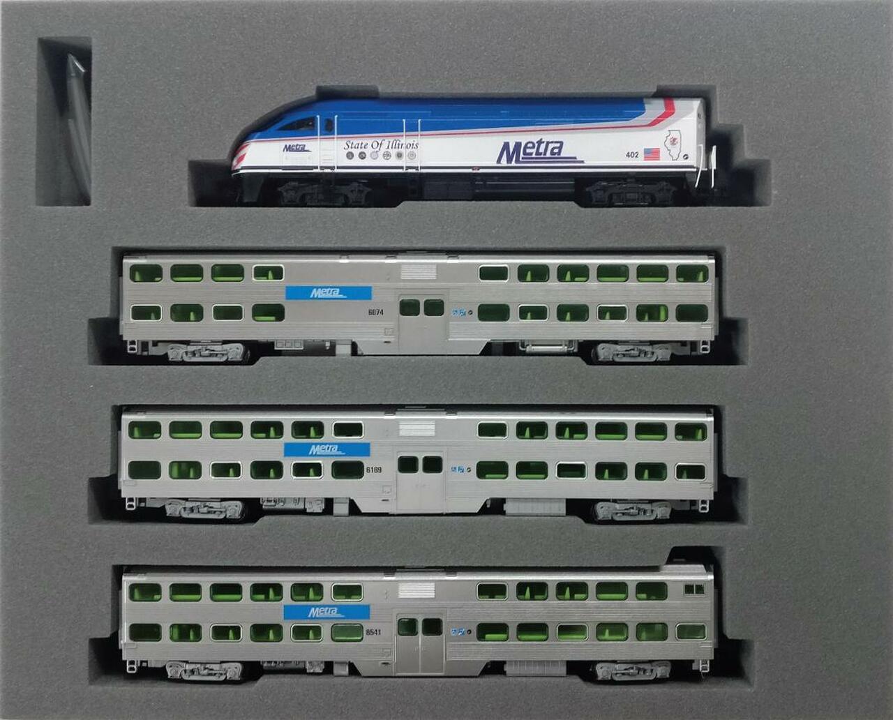 Conjunto de Locomotiva MP36PH Chicago Metra - Kato 10-210