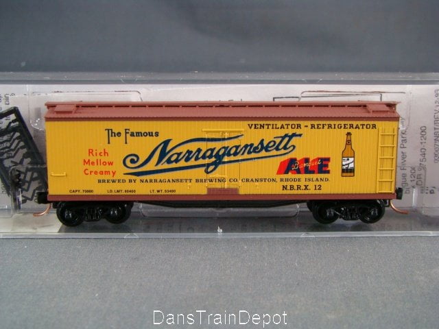 Kadee 49220 - Vagão frigorífico de madeira de 40 pés- Narragansett Beer Co. #11