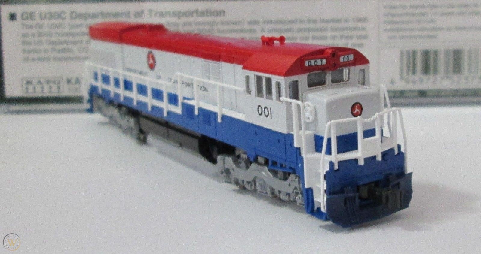 *Locomotiva Diesel U30C  Escala N Departamento de Transporte  #001 com DCC - Kato 176-0938-1
