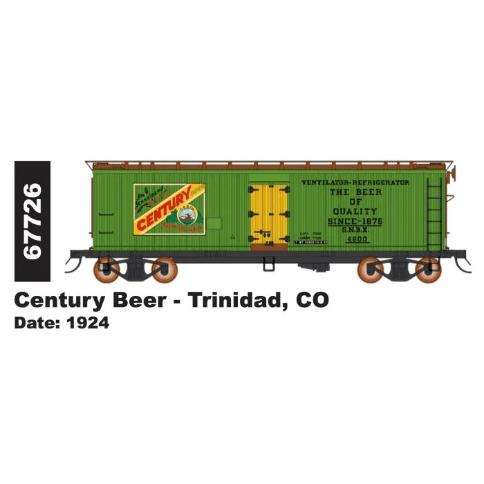 Micro-Trains  67726-04  40'  WOOD REFRIGERATOR CAR  P.H.SCHNEIDER BREWING CO. CAR  Nº.4603