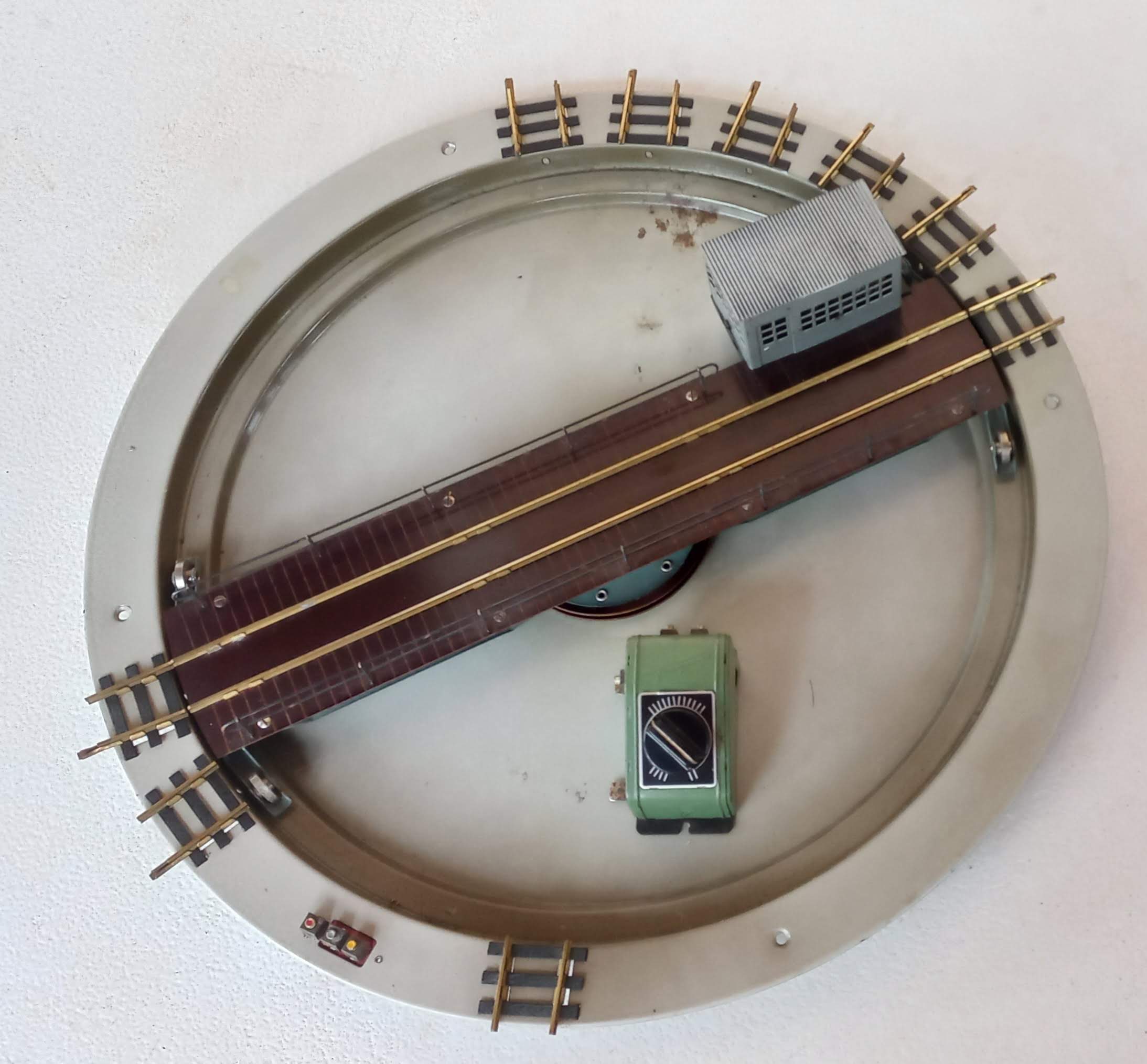 FLEISCHMANN 1780 HO- Rotunda Giratória Automática - (DIAMETRO DE 350MM) SEMI NOVA ANOS 60