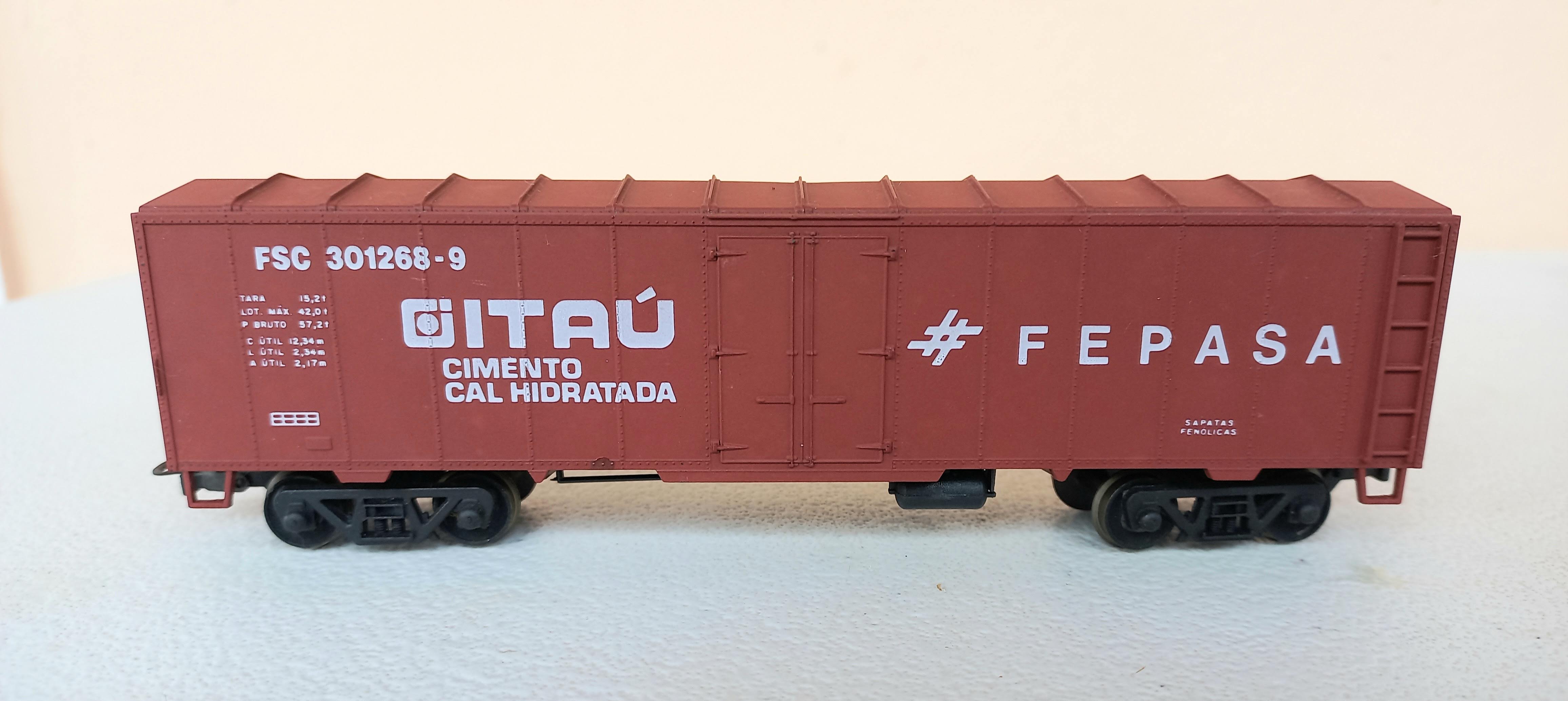 Frateschi 2022 - Vagão Box Fechado Cimento Itaú Fepasa #FSC301268-9