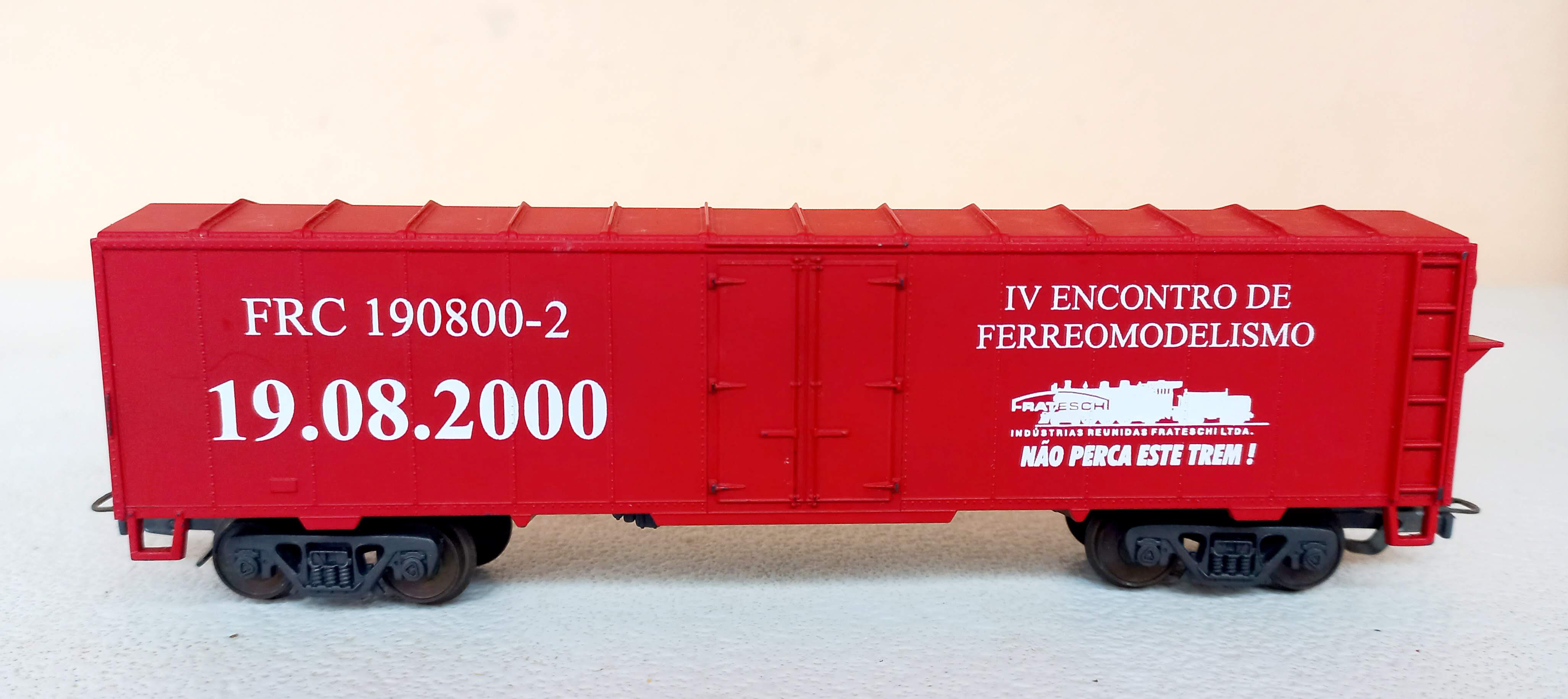 FRC 190800-2 Vagão Comemorativo do IV encontro de Ferreomodelismo ano 2000