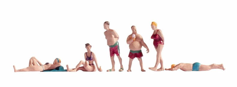 15841 Noch Banhistas (6) Conjunto de Figuras