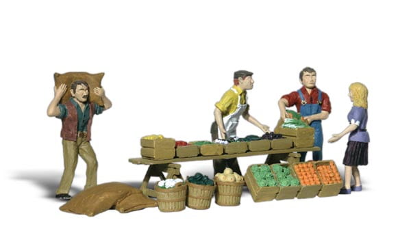 Wooddland Scenics A 1896  Farmers Market - HO Scale