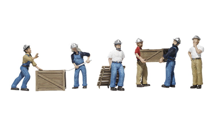 Woodland Scenics A1823 Dock Workers - HO Scale