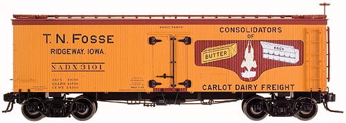 Atlas 6137-2 HO- Vagão Refrigerador  TN Fossie 36' Wood  #3101 - (SEM EMBALAGEM ILUSTRATIVA)