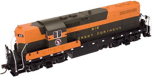 Atlas Classic 8330 -  Locomotiva  GP-7 Great Northern (Simplified Scheme) (Green/Orange) #618