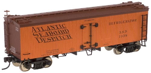 Atlas  HO- Vagão Refrigerador  Atlantic Seabord Despatch  Wood  #1938 - (SEM EMBALAGEM ILUSTRATIVA)