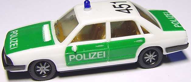 Carro modelo herpa, M 1:87, Audi 100 GL 5E Police "451" 