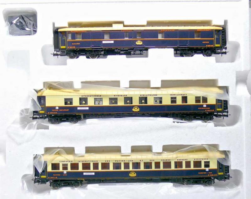 Conjunto CARRO DE PASSAGEIROS RIVAROSSI HO - COLEÇÃO ORIENT EXPRESS - HR4031 (Semi novo)