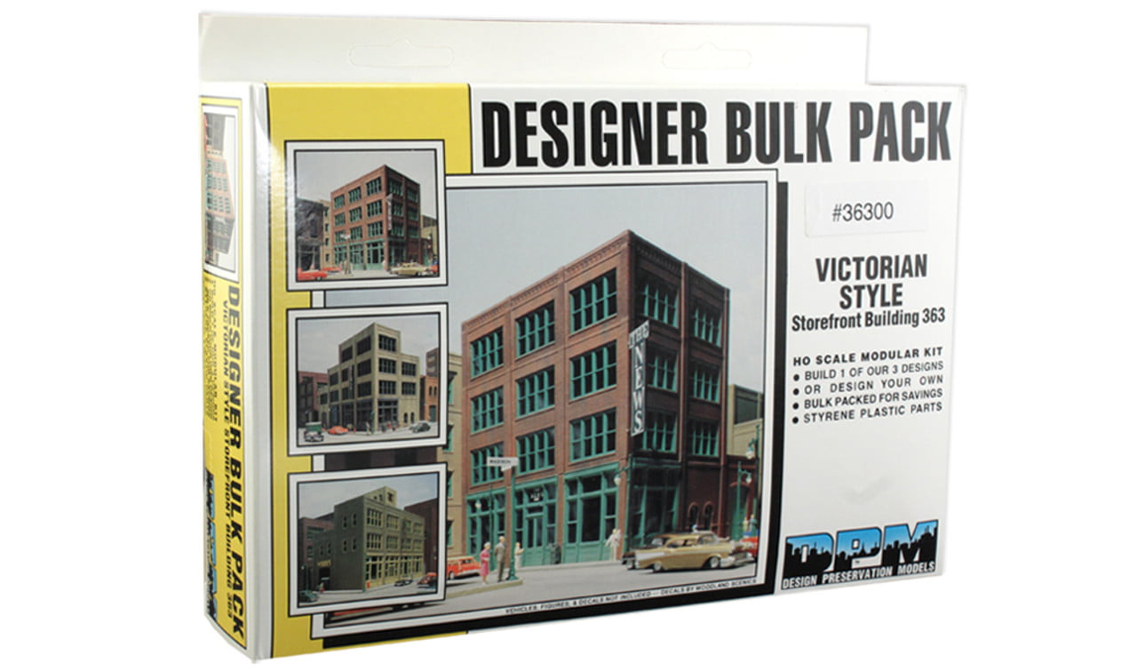 DPM 363 - Designer Bulk Pack - Victorian Style Storefront Building - HO Scale Kit