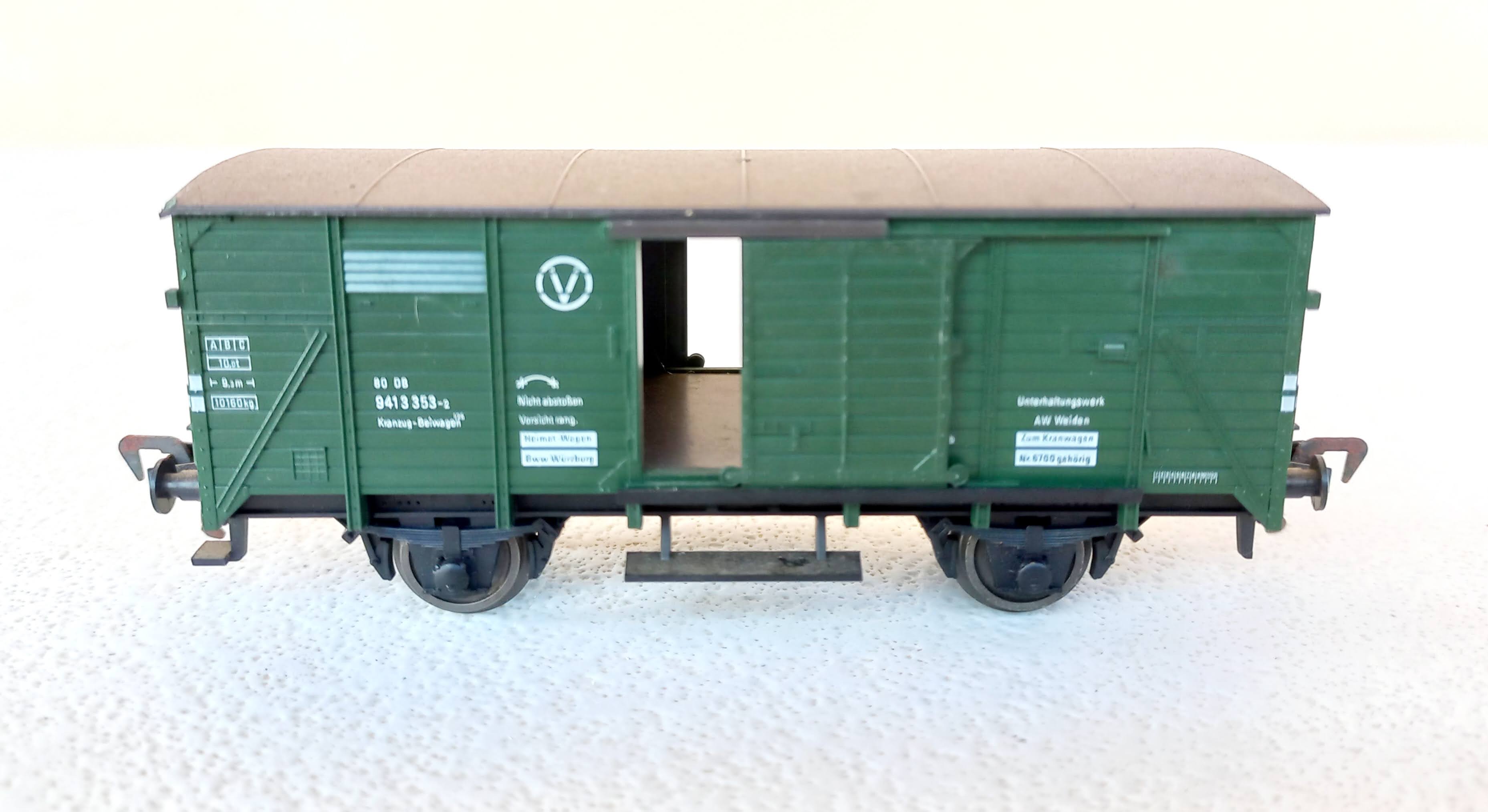 Fleischmann 5354 Vagão de Serviço do Guindaste Fleischmann da DB (SEMI NOVO)