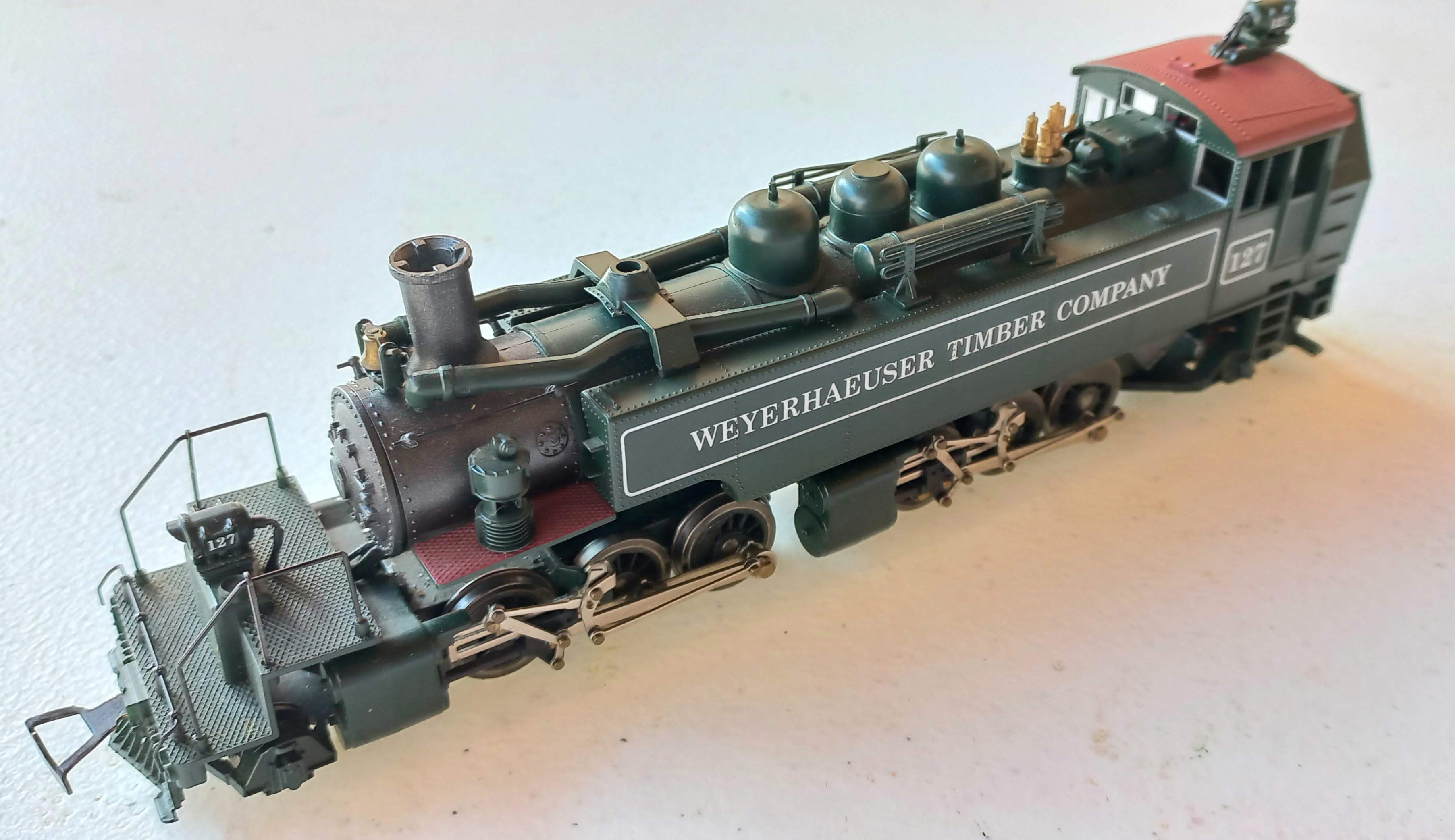 * Mantua 351600 -   Locomotiva a vapor articulada sem tender 2-6-6-2 Weyerhaeuser Timber Company #127 (COM CAIXA)