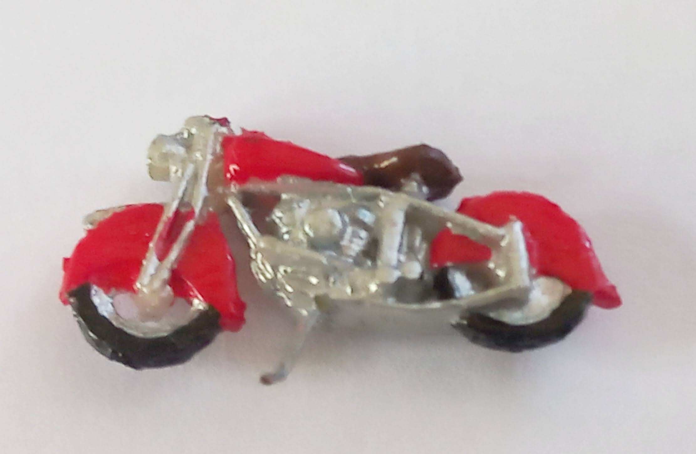 Motocicleta anos 40 Vermelha Nº 0012/1 - HO