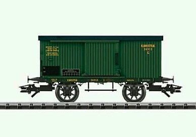 Trix  24099 Vagão Royal Bavarian State RR Era I Boxcar sem cabine de freio  