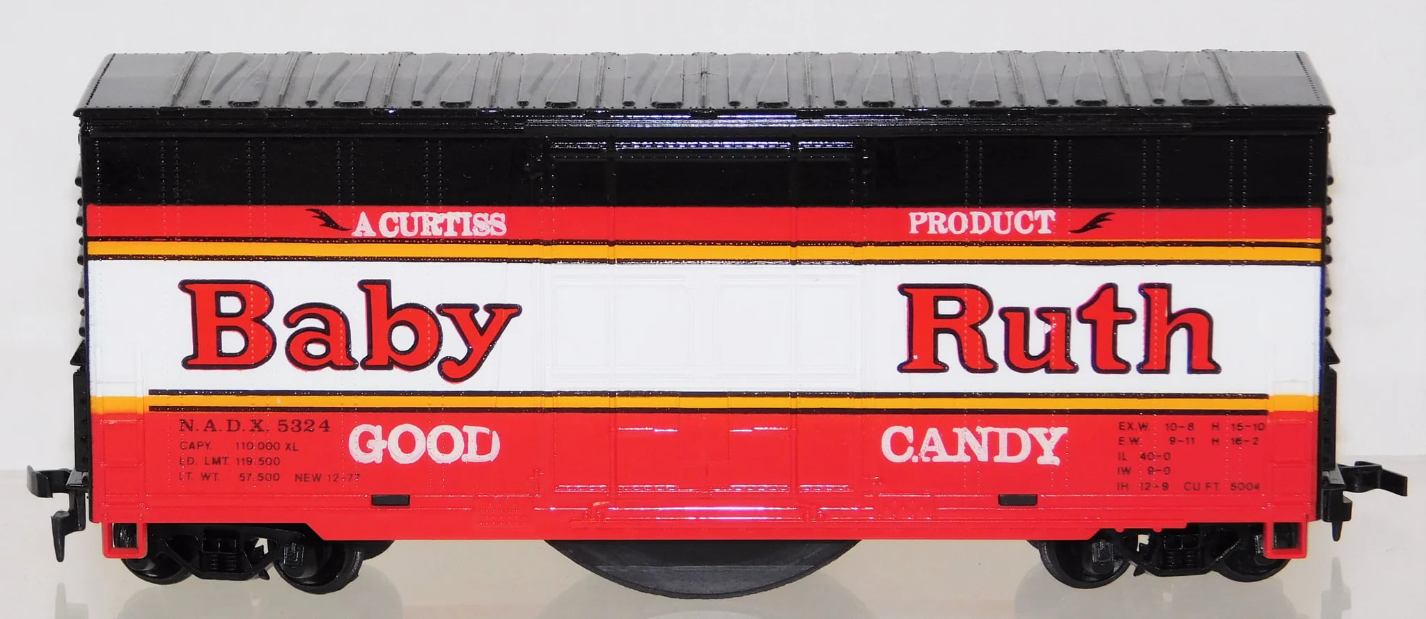 TYCO 902-1 Vagão Box Baby Ruth Candy - Com Som de Chug Chug HO (ANOS 70)