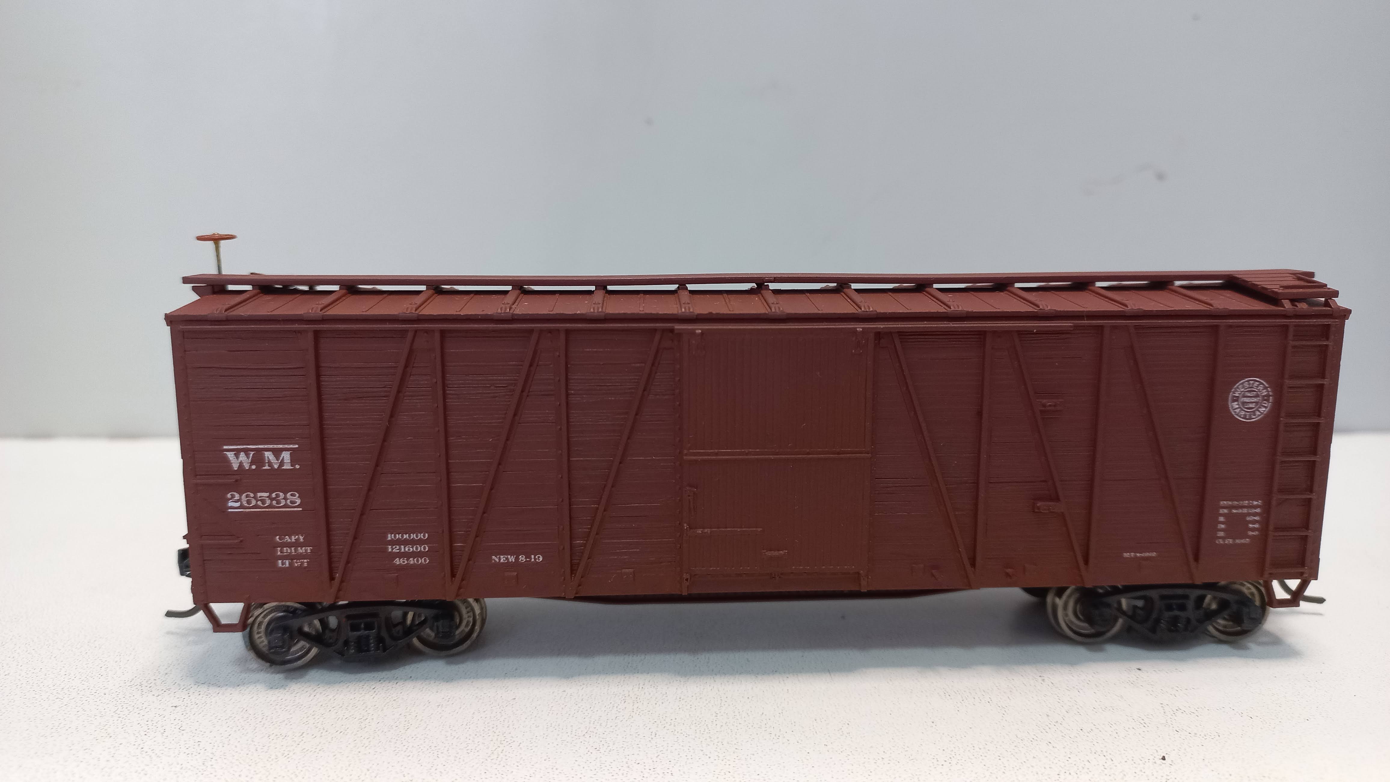 Vagão Box de Madeira W.M # 26538 - Accurail