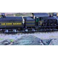 Bachmann - Locomotiva Shay com tender com DCC e Som Cass Scenic Rairoad - SEM A CAIXA ORIGINAL