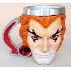 Canecas de Alumínio colecionáveis - Lion-O - 12 cm largura x 12 cm altura 