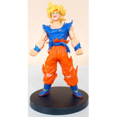 Dragon Ball Goku Super Saiyajin -  Enfeite Decoração Coleção altura 18 cm PVC
