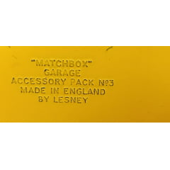Lesney Matchbox - Acessório Pack Nº 3 (Garagem de Carro) Década 50/60 ORIGINAL