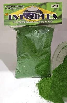 Serragem Verde Musgo Fina -  LVL Artes 0513