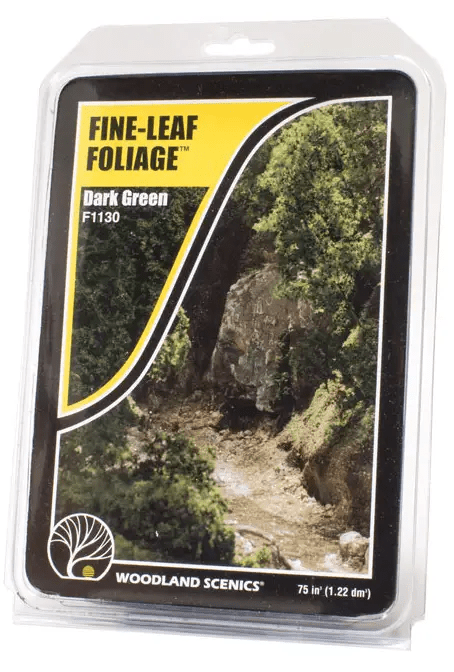 Woodland Scenics F1130 Fine-Leaf Foliage - Dark Green