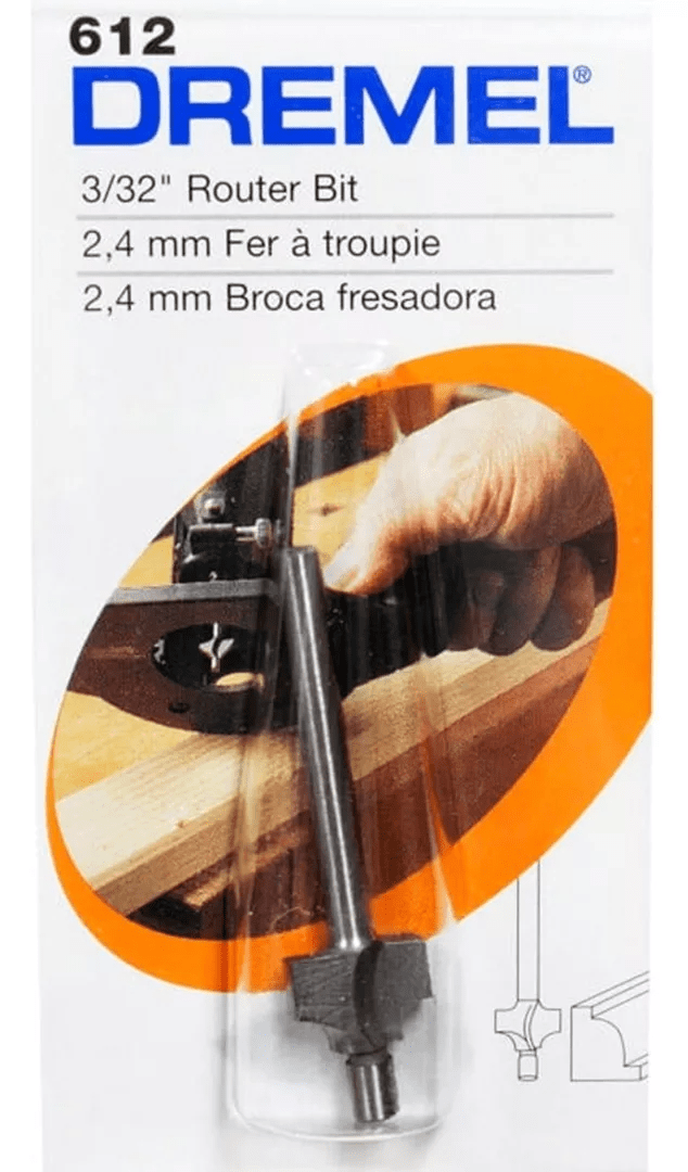 Fresa P/ Borda C/ Guia 2,4mm Dremel (612) - 2615000612
