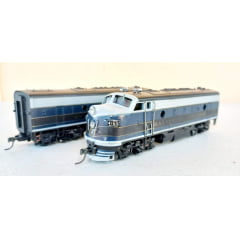 Athearn - Conjunto  Locomotiva  F7A & F7B Diesel  Baltimore  and Ohio (Usadas)