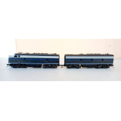 Athearn - Conjunto  Locomotiva  F7A & F7B Diesel  Baltimore  and Ohio (Usadas)