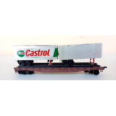 Atheran - Vagão Prancha com 2 Semi Reboque ATSF #93302