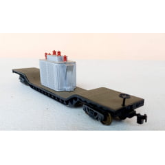 Bachmann - vagão Prancha Rebaixada de transporte de transformador 