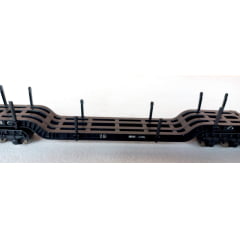 Fleischmann 1494 Vagão plataforma rebaixado de carga pesada da DB (SEMI NOVO) - (ANOS 60)