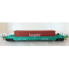 Frateschi - Vagão prt brado logística 2112 # PRT-064952-0 com engate Kadee