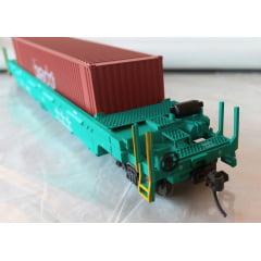 Frateschi - Vagão prt brado logística 2112 # PRT-064952-0 com engate Kadee