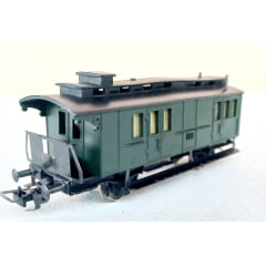 Fleischmann H0 1403 - Carro postal e de bagagem  (anos 60) - Com engates NEM