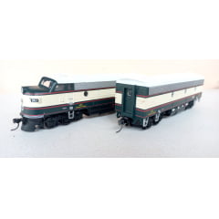 Athearn 80391  - locomotiva Burlington Northern F7A & F7B Diesel - #BN1/BN2 (SEMI NOVAS)