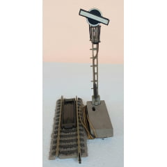 Trilho Desengate elétrico profi-gleis 100 mm - Fleischmann 6112 com Poste - USADO