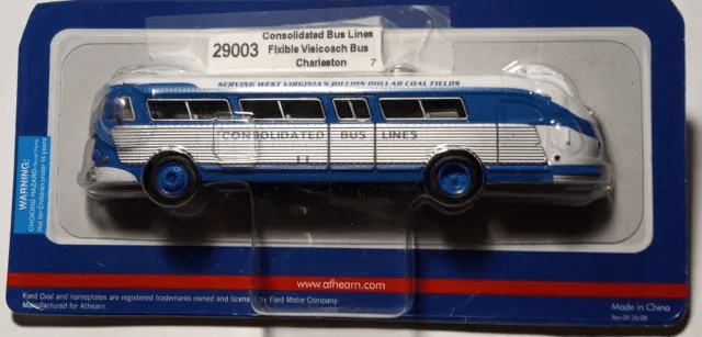 Athearn - Consolidated Bus Lines- Charloe Tom Bus Flexible Coach - "N" 1:160