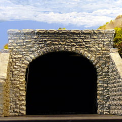Chooch Enterprises 9770 - Portal de túnel de pedra aleatório duplo (2) - escala N