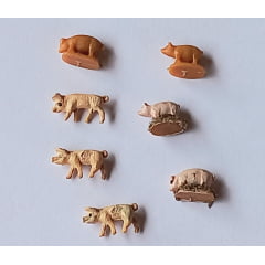 Conjunto de 7 Porcos 'N'1:160 USADOS